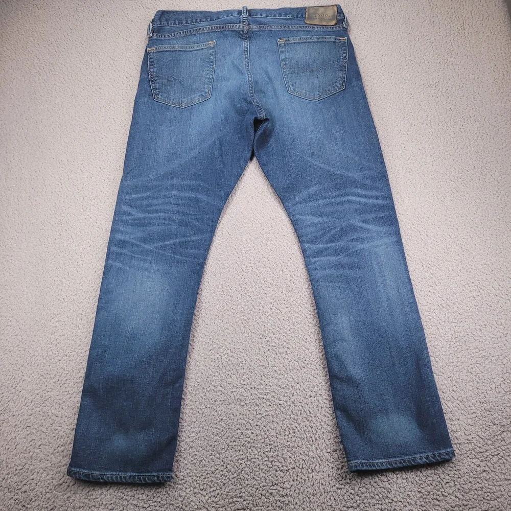 POLO Ralph Lauren Jeans Mens Size 34x30 Varick Slim Straight Medium Wash Denim